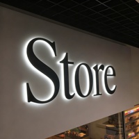 Letreros retroiluminados iluminados LED personalizados, Canal exterior, tienda de negocios de acero inoxidable, tienda, señalización de letras 3D, logotipo de tablero de letrero Led