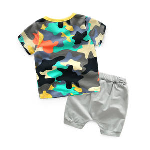 ชุดเสื้อผ้าเด็กผู้ชายลายพิมพ์สำหรับฤดูร้อนจากโรงงานจีน - Product Image 4