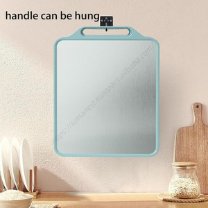 Planche à découper multifonctionnelle en plastique double face antibactérienne Yuou Green 2025 pour légumes et viande (vente en gros) - Product Image 3