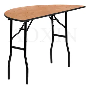 half round plywood wooden dining table