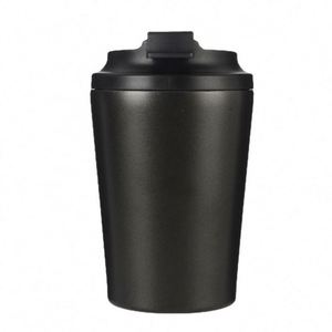 Eco-Friendly Double Wall Stainless Steel Insulated 12oz <b>Reusable</b> Leak-proof Recyclable Travel Coffee Tumbler <b>Cups</b> with PP Lid - Product Image 4