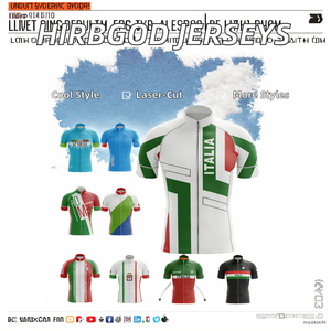 Maillot de Ciclismo Serie Italia para Hombre HIRBGOD, Ropa de Ciclismo al por Mayor, Camisetas Deportivas para Ciclismo, Ropa de Ciclista - Product Image 2