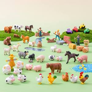 Mini Lámpara 3D de Resina con Figuras de Vaca, Toro y Ternero Escoceses, Modelo Realista de Animales de Granja, Juguete Educativo para Niños, Regalo, Venta al por Mayor - Product Image 5