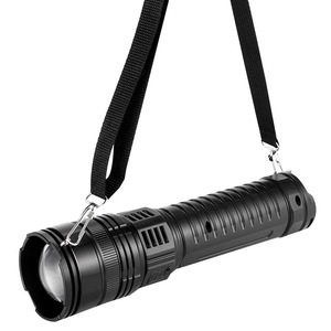 <b>Flashlight</b> Rechargeable Aluminum Alloy 12W <b>LED</b> White Light Zoomable Long Runtime Outdoor Use - Product Image 5