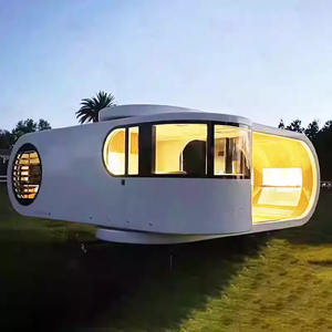 Nouvelle version 20ft 40ft <span class=keywords><strong>maison</strong></span> préfabriquée espace Capsule bureau Pod grand-mère appartements Apple cabine dirigeable appartement extérieur - Product Image 5