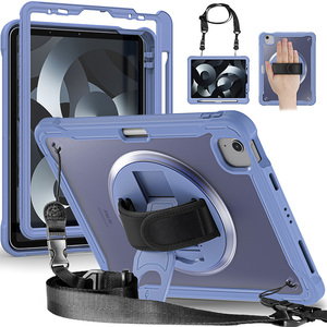 Chống sốc Rugged lai bền TPU trường hợp máy tính bảng cho <span class=keywords><strong>ipad</strong></span> không khí 4/không khí 5 10.9 "/Pro 11 Bumper rõ ràng bìa với dây đeo vai đứng - Product Image 1