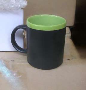 Juego de Tazas de Café HARVIT de 11 oz <span class=keywords><strong>con</strong></span> Diseño de <span class=keywords><strong>Pizarra</strong></span> en Blanco, <span class=keywords><strong>Taza</strong></span> de Cerámica para Tiza, Tazas de Cerámica Negras - Product Image 6