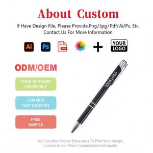 Wholesale Promotion Cheap Ball Point Metal Pens With Personalized Custom Laser Engraved Print Branded Logo Ballpoint <b>Gift</b> - Product Image 2