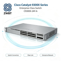 Cisco Catalyst C9300X-24Y-A 24-Port 25G SFP28 Managed Stackable Core Network Switch Baru Asli