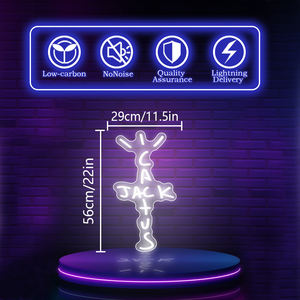 Letrero de neón LED con <span class=keywords><strong>palabras</strong></span> personalizadas, decoración de pared acrílica para <span class=keywords><strong>el</strong></span> hogar, empresa, dormitorio de Hospital y fiesta de cumpleaños - Product Image 4