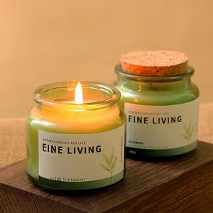 Bougie parfumée en cire de soja d'aromathérapie de luxe longue durée avec mèche en coton pour la décoration de chambre et de maison, comme ornement ou cadeau - Product Image 1