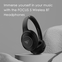 Headset Gaming Nirkabel DOQAUS FOCUS5 Over-Ear dengan Mikrofon