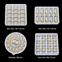 Boîte de rangement carrée et rectangulaire en plastique pour raviolis, plateau de congélation, organisateur de wontons pour cuisine