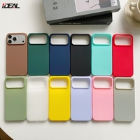 Coque arrière antichute en TPU souple IDEAL Factory pour Apple iPhone 18 17 16 15 Pro Max 14 Plus 12 13 – Plusieurs couleurs disponibles
