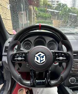 เหมาะสำหรับรถเบนซ์ C CLA W204 C63 W212 W218 W207 W172 SLK W217 W205 G65 X190 <span class=keywords><strong>GTS</strong></span> A45 W213 GLA glb พวงมาลัยคาร์บอนไฟเบอร์ - Product Image 4