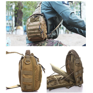 <span class=keywords><strong>Coyote</strong></span> marron camo pliable petit sac de poche de fronde de cyclisme de moto modulaire tactique - Product Image 4