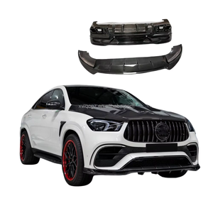 Pour <span class=keywords><strong>Mercedes</strong></span> Benz GLE coupé 450 <span class=keywords><strong>AMG</strong></span> 53 <span class=keywords><strong>63</strong></span> C167 LART Style Kit de carrosserie en Fiber de carbone capot lèvre avant aileron arrière pare-chocs aileron de toit - Product Image 2