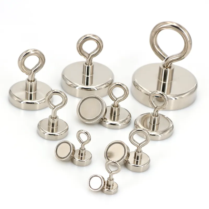 Super Strong Magnetic Hooks Holder Metal Magnetic hook round base Hooks