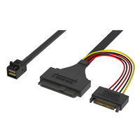 Cable Mini SAS SlimSAS 36P 8643 a 4*SATA 7PIN de 90 Grados para Aplicaciones Electrónicas