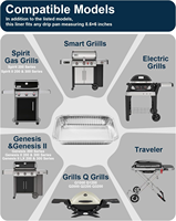Bacs à graisse pour Weber, plateaux en aluminium jetables pour grilles Weber, doublures de remplacement universelles pour la série Weber