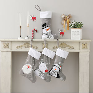 Venta al por mayor adornos para árboles de Navidad calcetín de Navidad <span class=keywords><strong>2023</strong></span> Navidad Santa Stocks moda - Product Image 2