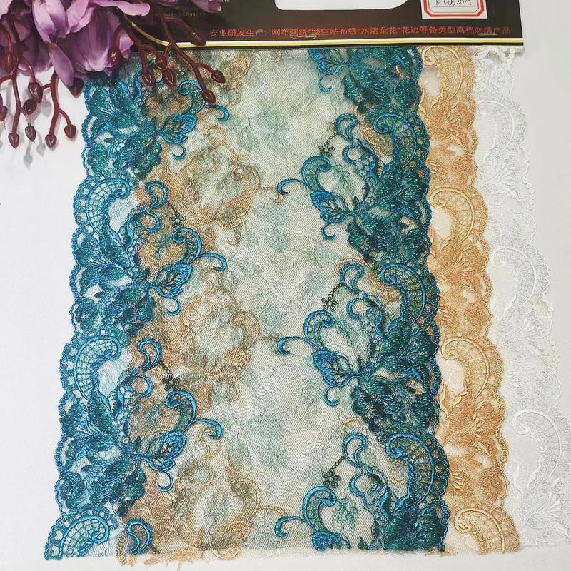Factory Wholesale Luxury Lace Trim Colorful