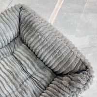 Individuelles Logo Extra Großes Haustierbett Wasserdichtes Langlebiges Oxford Menschengroßes Hundebett Memory-Schaum Orthopädisches Hundebett für Haustiere