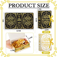 Boîtes cadeaux pour l'Aïd, Eid Mubarak, calendrier du Ramadan, boîte de calendrier de l'avent pour bonbons, chocolats, friandises, biscuits, boîte d'emballage