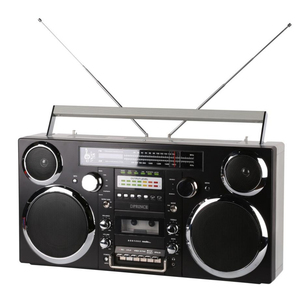 เครื่องบันทึกเสียงแบบพกพาสไตล์เรโทรสั่งทำจากโรงงาน พร้อมวิทยุ FM AM ช่องเสียบ USB TF บลูทูธ บูมบ็อกซ์ สำหรับงานปาร์ตี้ที่บ้านหรือเป็นของขวัญ - Product Image 4
