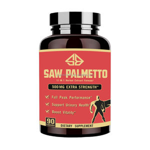 Suplemento Extra Fuerte de Saw Palmetto, Ashwagandha y Té Verde para la Salud de la Próstata, Aumenta la Vitalidad y el Rendimiento, 60 Cápsulas - Product Image 1