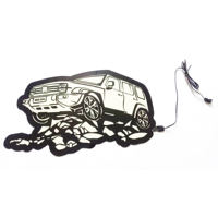 Özelleştirilmiş elektrikli ışıldayan Light up araba pencere Sticker araba çıkartmaları