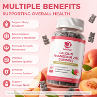 Calcium D3 Magnesium Zink Gummy Supplement Groothandel Aangepaste Formule White Label OEM ODM Fabrikant 60 stuks