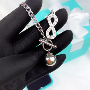Venta caliente Día de la madre Regalo del Día del padre Colgante de clavícula esférico y en forma de 8 Collar minimalista delica - Product Image 3