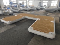 Ponton flottant gonflable Dropstitch avec EVA pour les loisirs mer et terre jeu d'eau-tapis d'extérieur