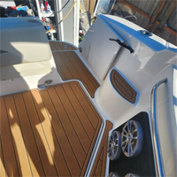 Tapis de sol en mousse EVA imitation teck pour plateforme de bain et cockpit de bateau, style SeaDek MarineMat, auto-adhésif, pour Chaparral 270 Signature 2005