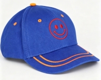 Blauwe geborduurde baseballcap unisex, 6 panelen, verstelbaar, sportcap met gebogen klep voor dagelijks buitengebruik