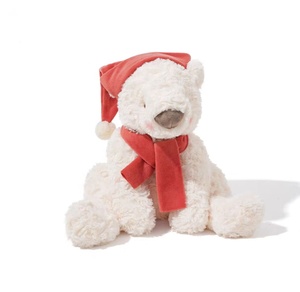 Custom Christmas Polar <strong>Bear</strong> Stuffed Animal Soothing Baby Doll Soft Plush Toy Holiday Gift - Product Image 1