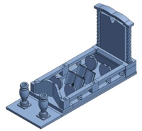Monument funéraire en granit noir de style européen moderne pour pierres tombales simples/doubles, prix d'usine, taille personnalisée