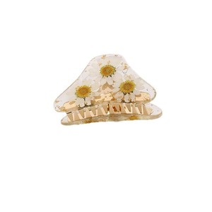 Pince à <span class=keywords><strong>cheveux</strong></span> haut de gamme pour femmes nouvelle fleur véritable à la main séchée goutte à goutte colle couleur éternelle ne se décolore pas bricolage couronnes couronnes mariage - Product Image 5