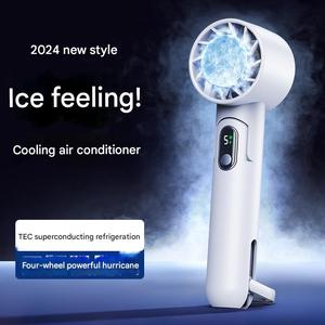 Mini ventilateur portable pliable avec fonction de refroidissement, longue durée de vie de la batterie et économie d'énergie pour la voiture et les voyages, alimentation USB - Product Image 2