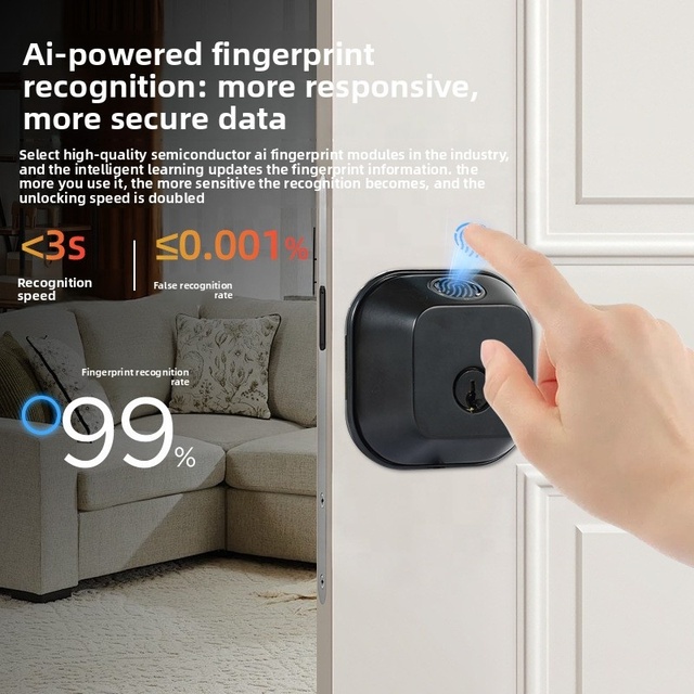 New Arrival Aluminum Alloy Smart Door Lock Waterproof Finger Recognition Locks Smart Deadbolt Fingerprint Lock