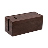 Boîte de gestion de câbles en bois massif, organisateur de cordons pour bureau, téléviseur, ordinateur, système de concentrateur USB pour dissimuler les multiprises et les câbles, fabrication OEM