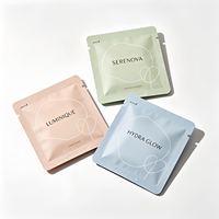 Sachet d'emballage cosmétique léger et flexible imprimé avec motifs personnalisés pour la vente au détail, les cadeaux et les kits d'essai