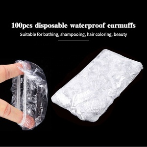 100 Pezzi Copri Orecchie Monouso Trasparenti in PE per Parrucchieri, Flessibili e Usa e Getta per Asciugatura Capelli - Product Image 3