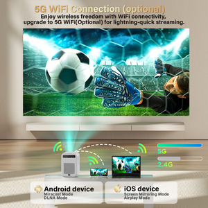 Mini projecteur intelligent C21, projecteur éducatif miniature, projecteur sans fil pour <span class=keywords><strong>téléphone</strong></span> portable, mini projecteur Wifi domestique pour <span class=keywords><strong>téléphone</strong></span> - Product Image 2