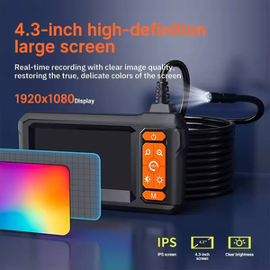 Caméra endoscopique P410 avec écran 4,3' et objectif 8 mm, boroscope industriel avec câble de 5 m, caméra d'inspection de canalisation, outil d'entretien HAVC - Product Image 2