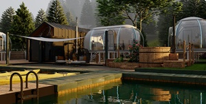 Maison Igloo en Europe Aurora pour <span class=keywords><strong>site</strong></span> de glamping Espace romantique pour couple Hôtel Dome House Hotel - Product Image 3