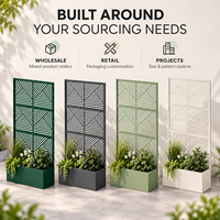 Jardinière en métal OEM personnalisée avec écran décoratif pour les vendeurs e-commerce – Collections de produits pour patio et jardin extérieur, fournitures en gros