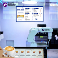 Machine à Boissons Robotic Barista 6 Axes pour Café Glacé, Thé et Espresso 2026 – Kiosque Sans Personnel 24h/24