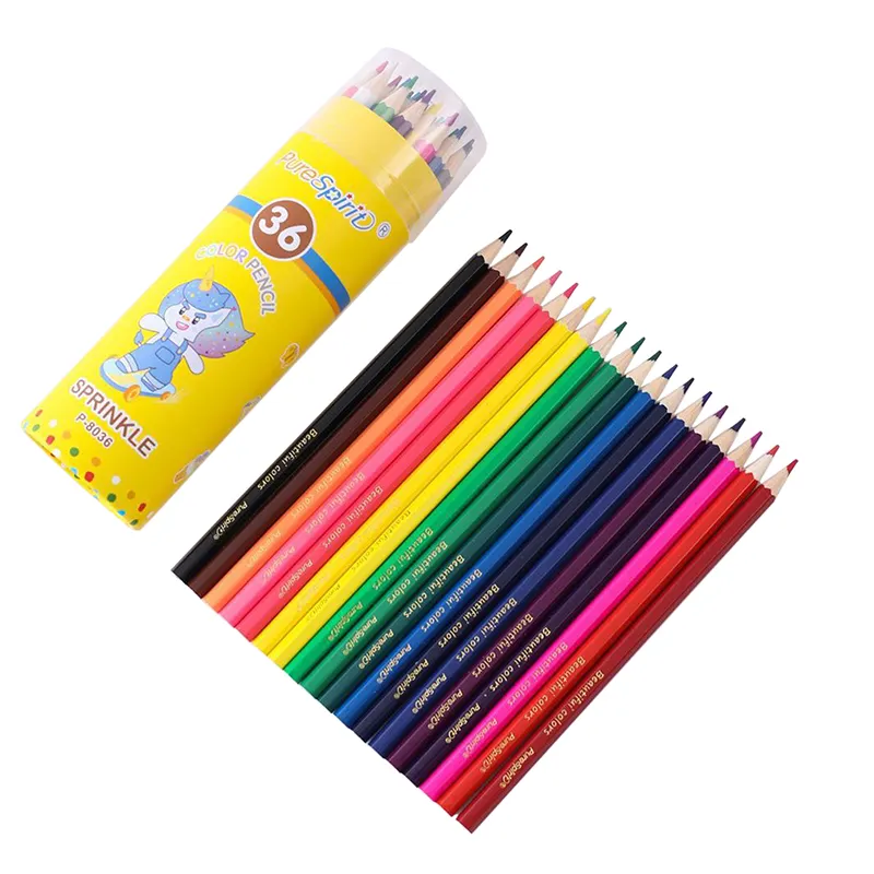 Оптовая продажа 12/18/24/36/48 цветной карандаш художественный художник школьники поставляют деревянные карандаши набор детских коробок цветных карандашей